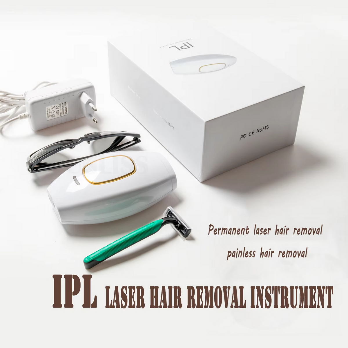 IPL Laser Hair Removal Full kit — Painless, Permanent & Travel-Friendly